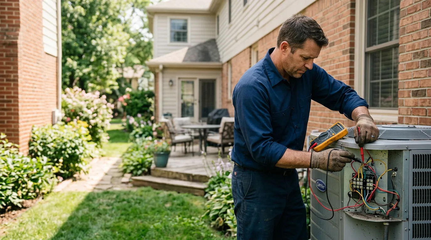 HVAC technician working near Albers, IL